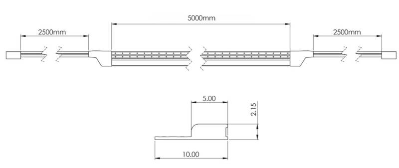 Bande LED RAZOR 24V Freecut 2 mm Dual Color